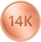 14k Rose Gold
