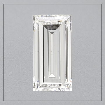 2.5 CT VS2 E Baguette Lab Grown Diamond