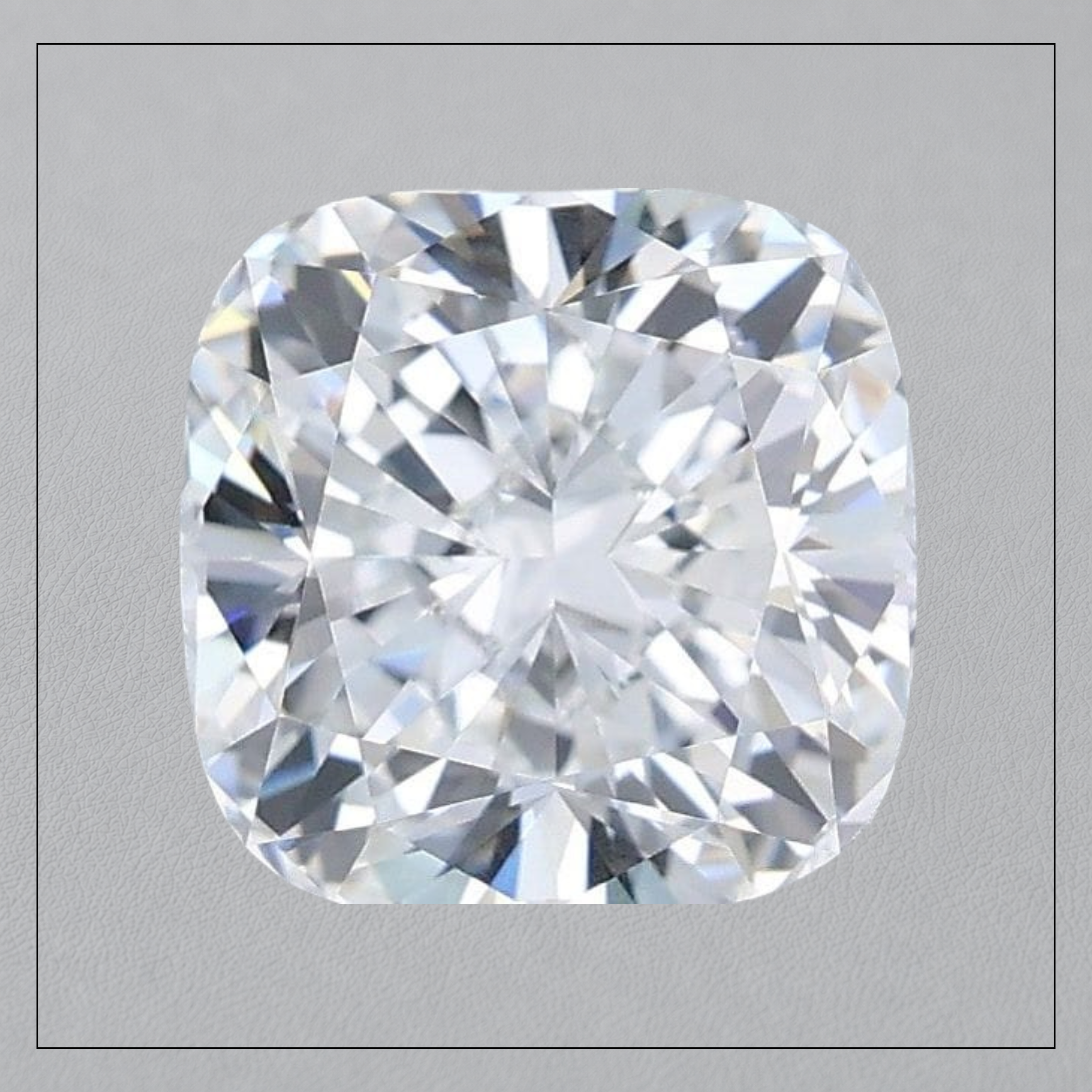 4.00 CT VVS2 D Cushion Lab Grown Diamond