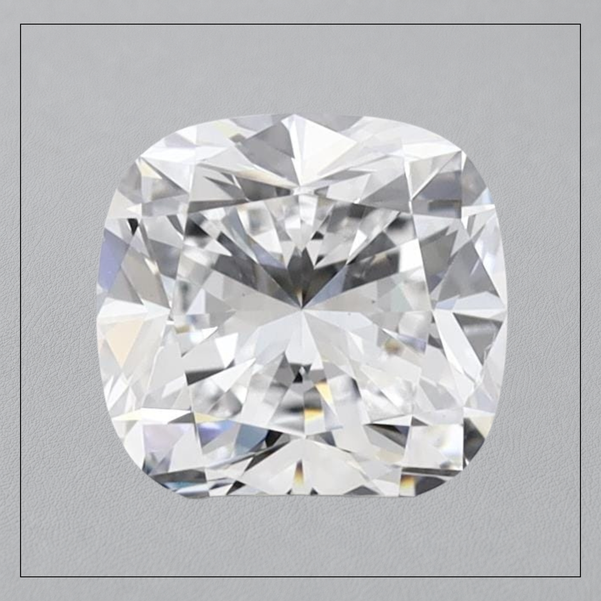 3.00 CT VVS2 E Cushion Lab Grown Diamond