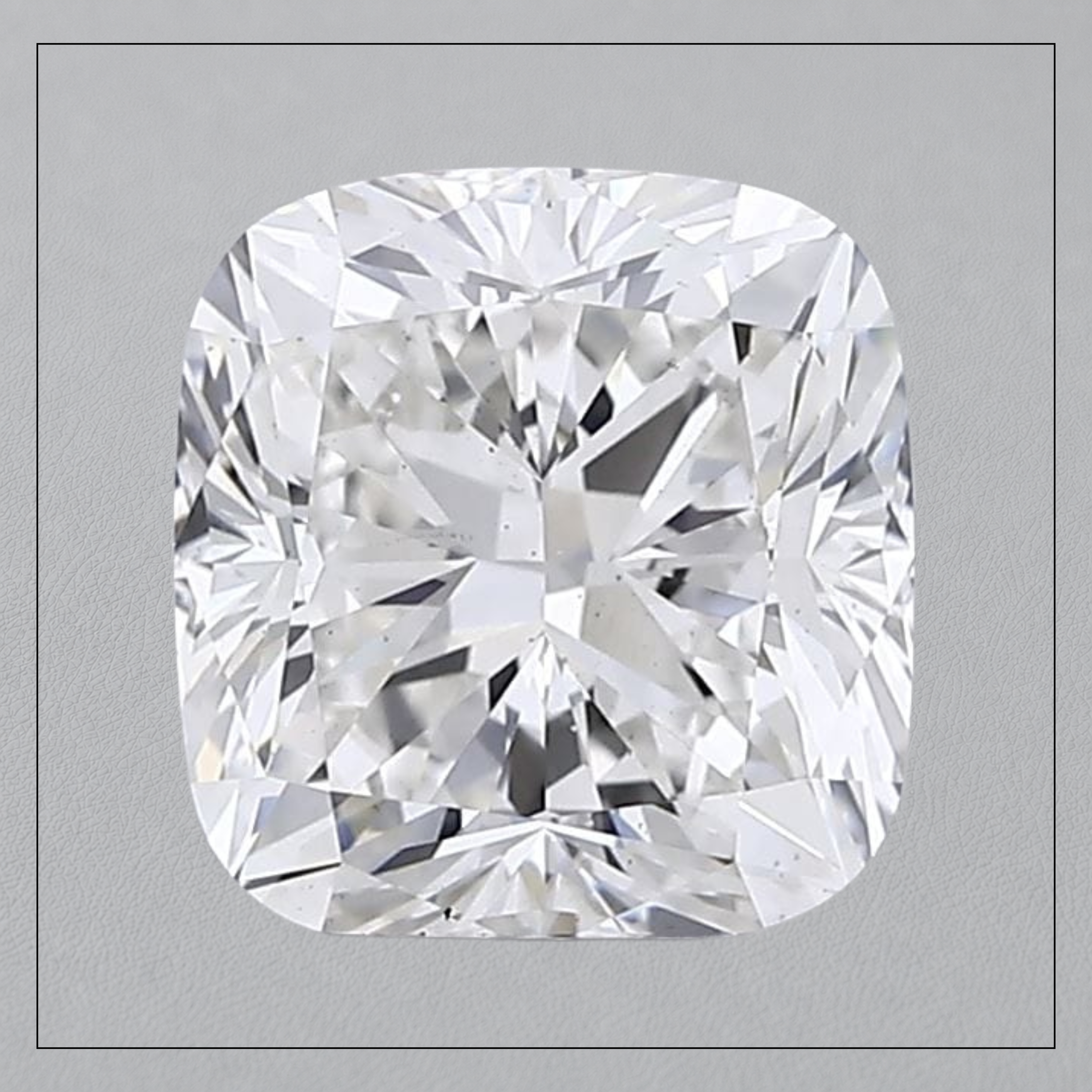 2.5 CT VS2 F Cushion Lab Grown Diamond