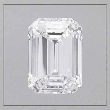 5.00 CT VVS2 D Emerald Lab Grown Diamond
