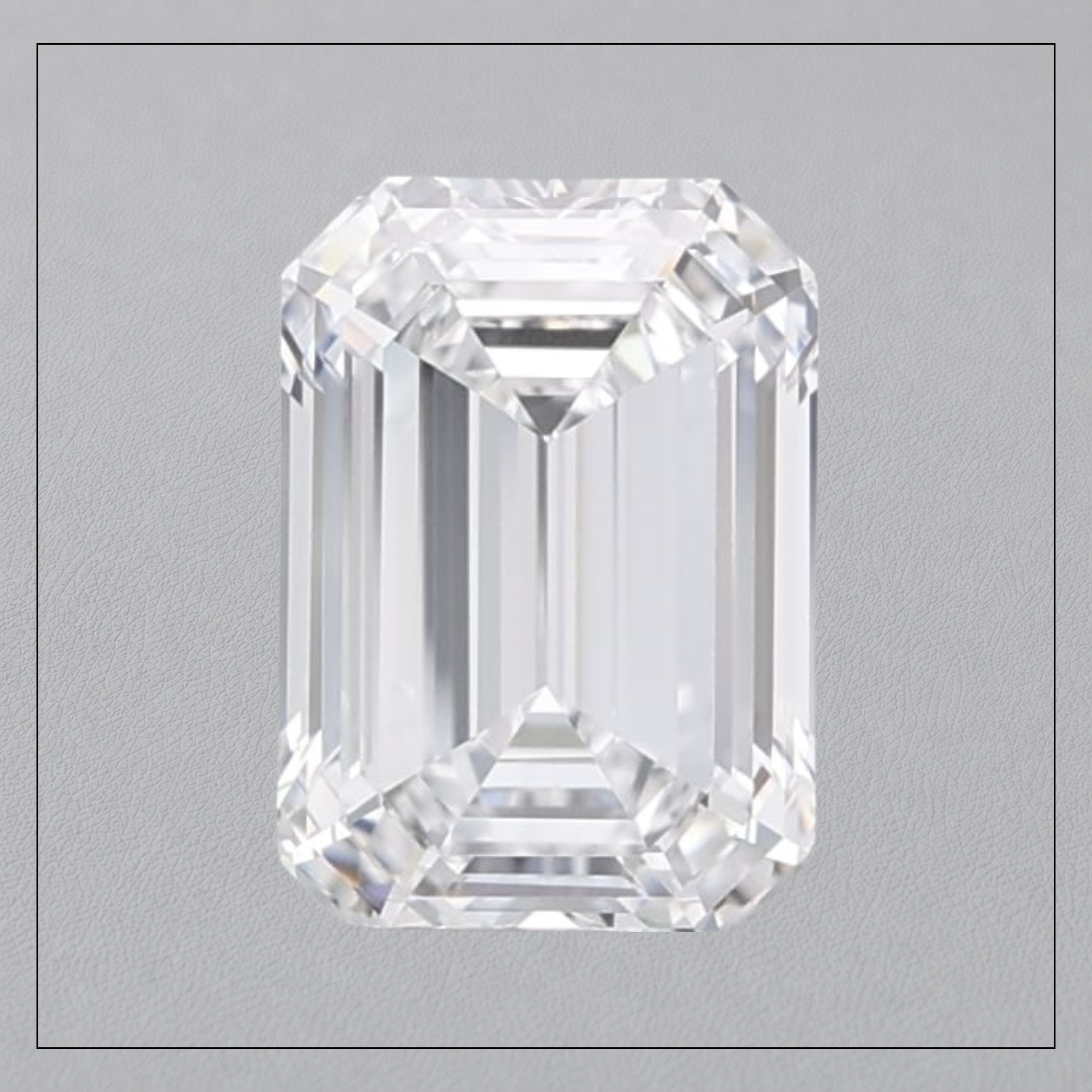 5.00 CT VVS2 D Emerald Lab Grown Diamond