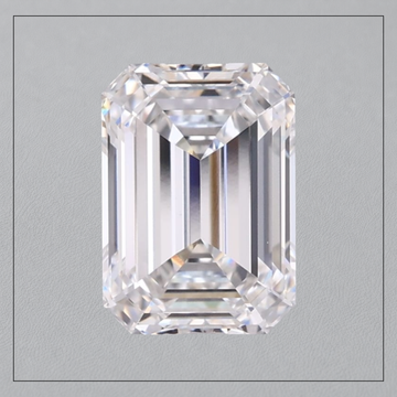 2.5 CT VVS1 F Emerald Lab Grown Diamond