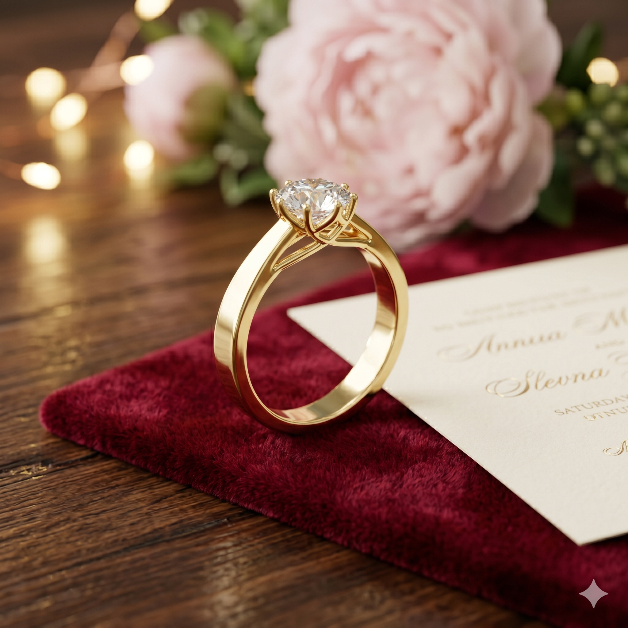 Aurelia Crown Solitaire Ring