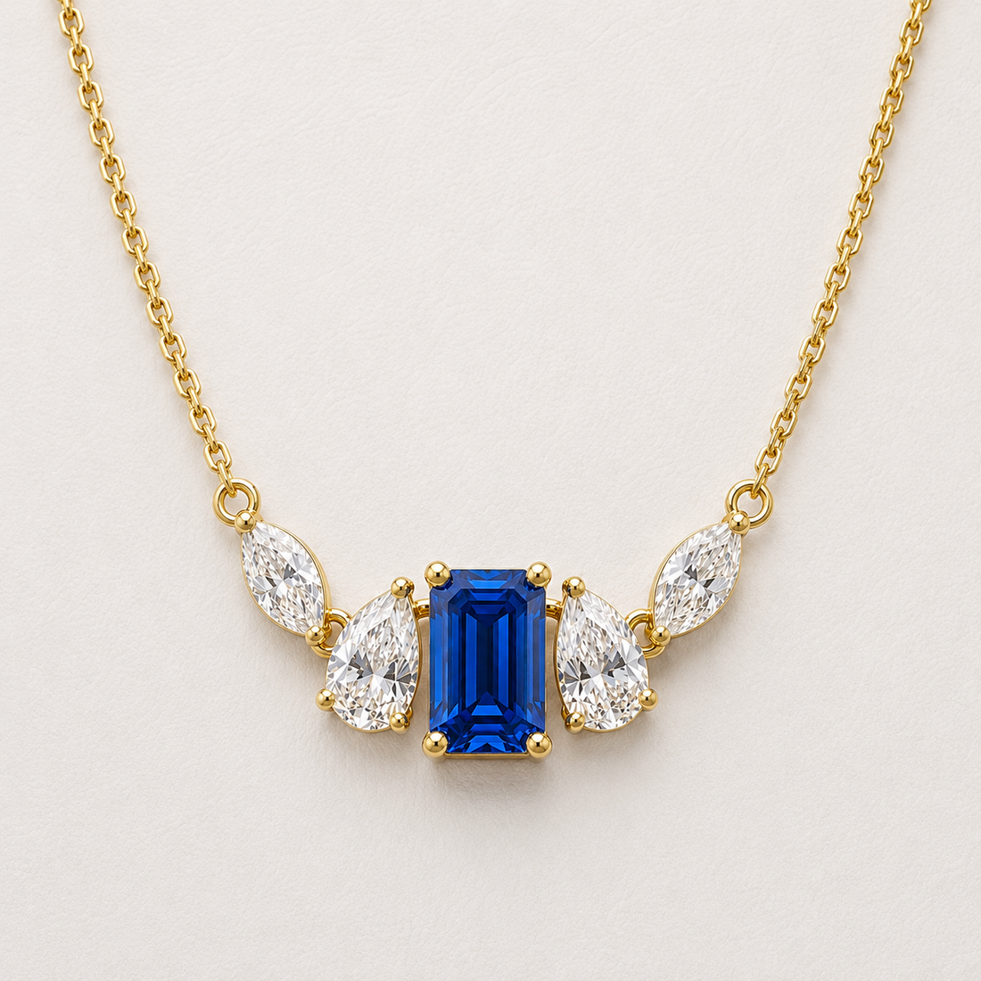 The Azurienne 4.80 CT Diamond Necklace | Gold