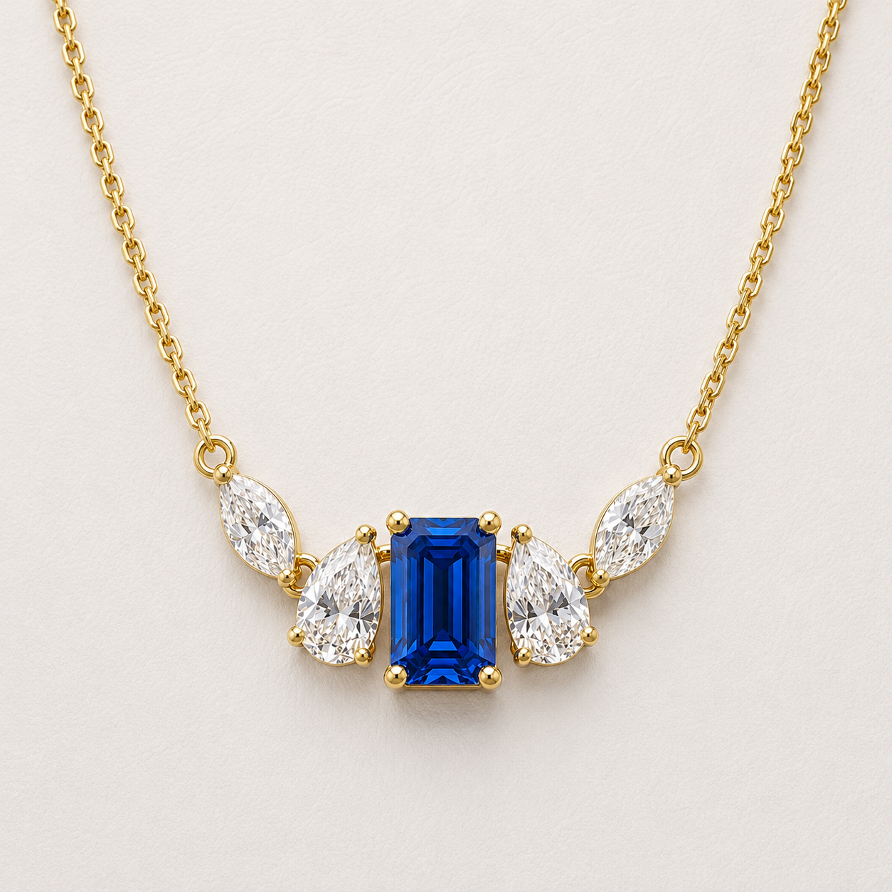 The Azurienne 4.80 CT Diamond Necklace | Gold