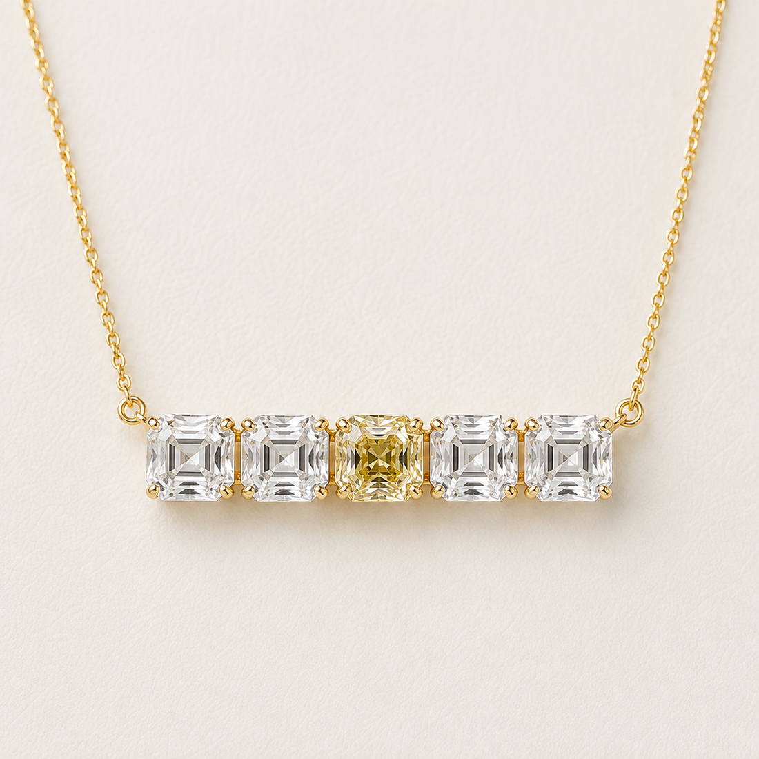 The Solenne 7.5 CT Diamond Necklace | Gold