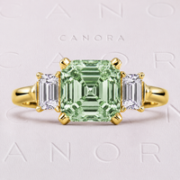 The Verdalys 6.00 CT Asscher Three-Stone Ring
