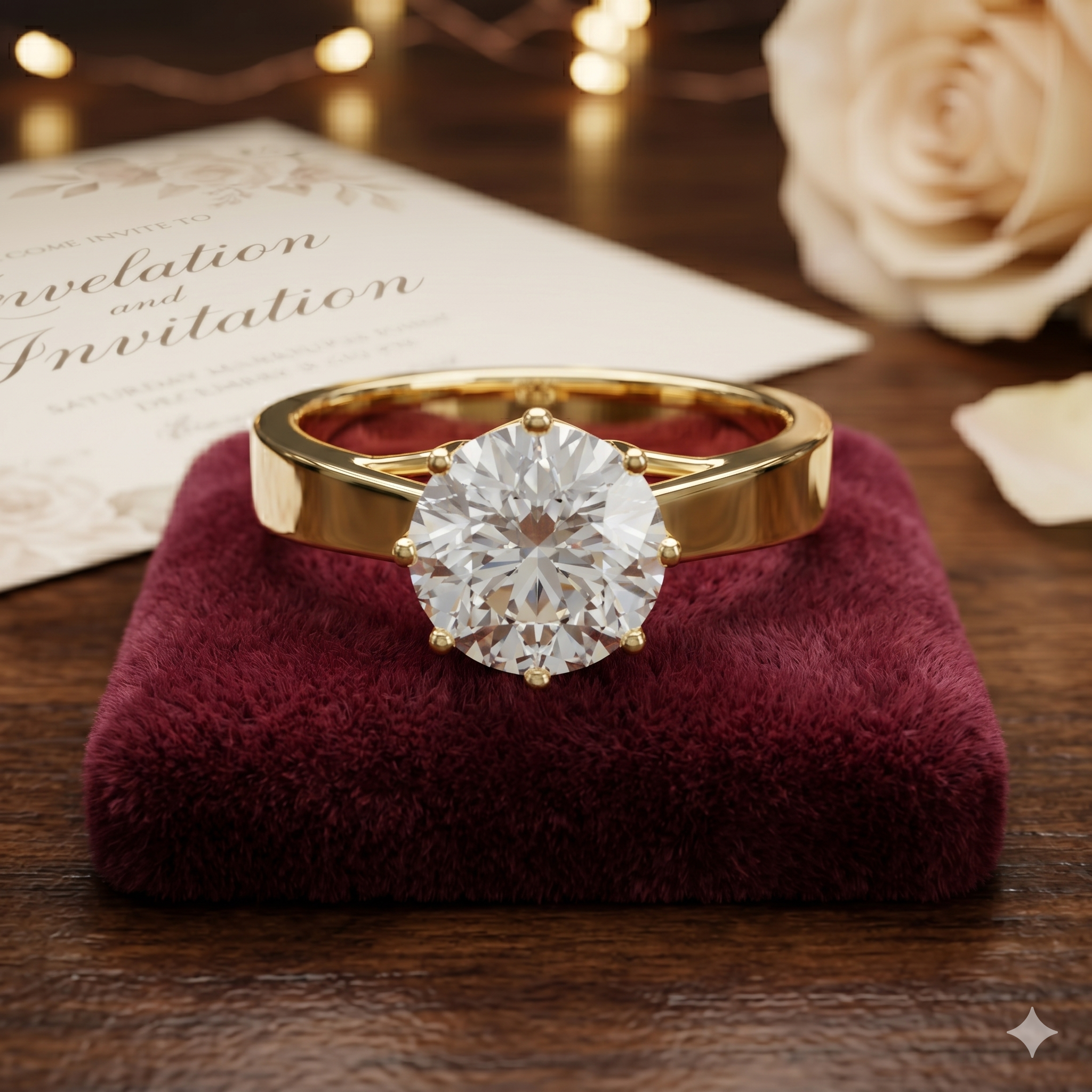 Aurelia Crown Solitaire Ring
