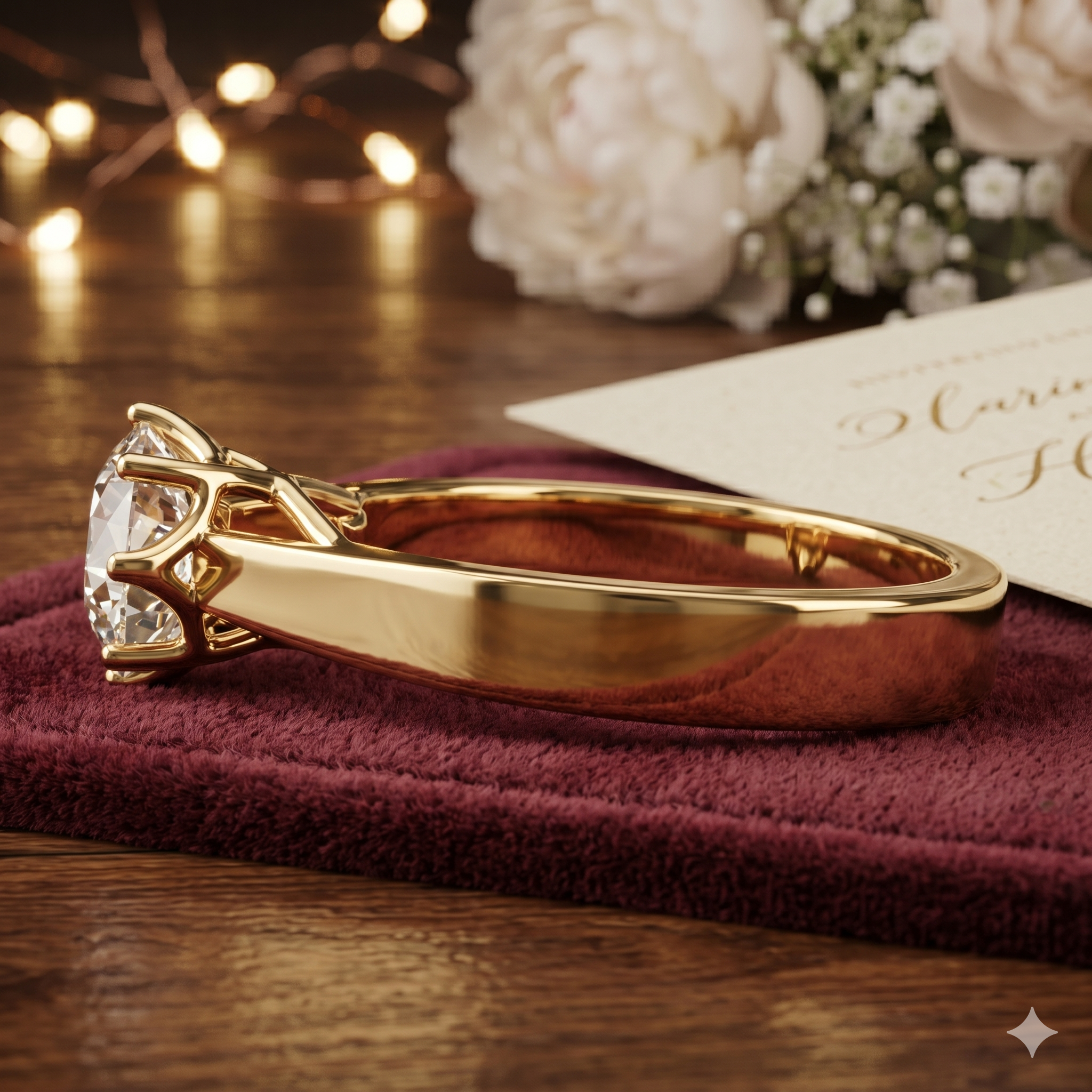 Aurelia Crown Solitaire Ring