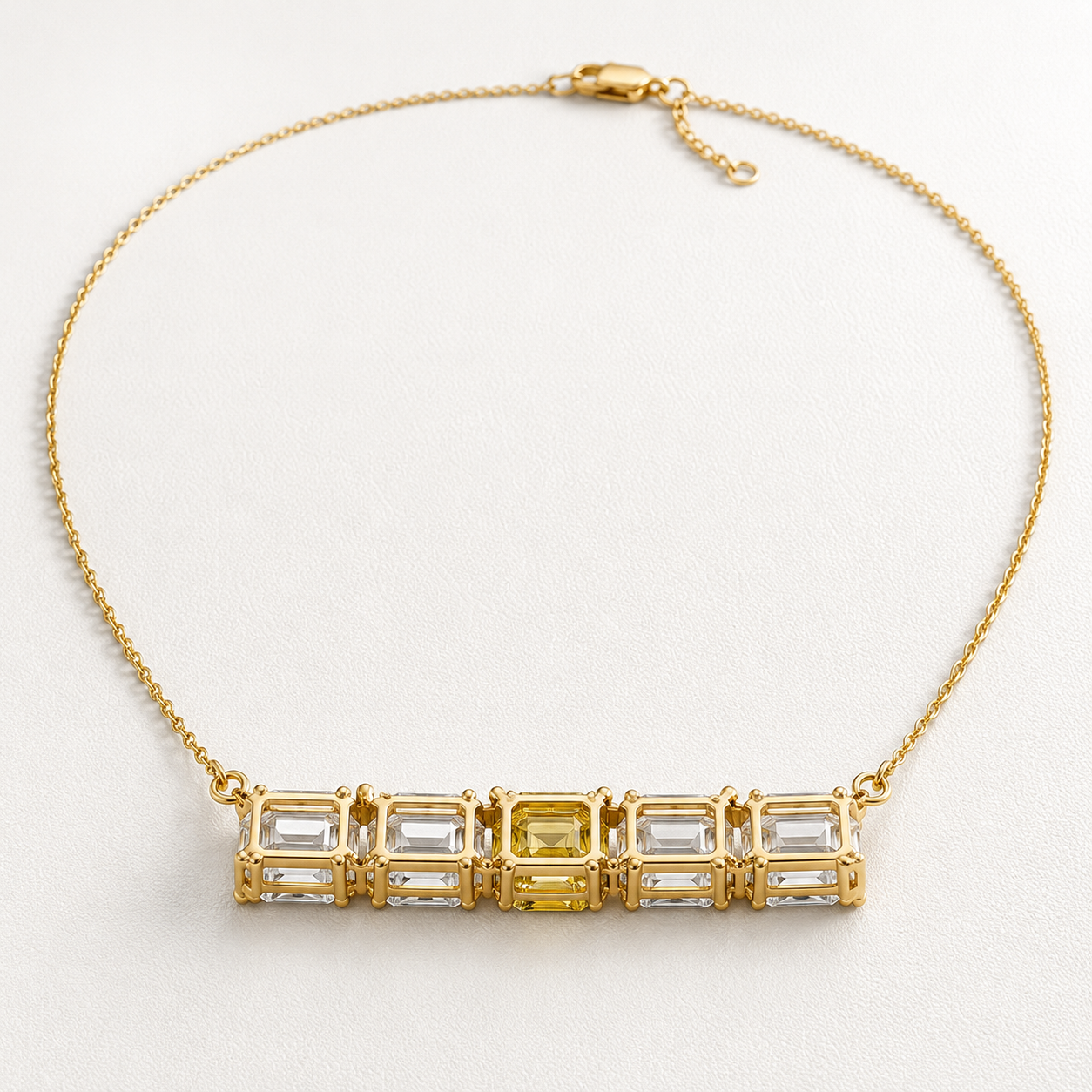 The Solenne 7.5 CT Diamond Necklace | Gold