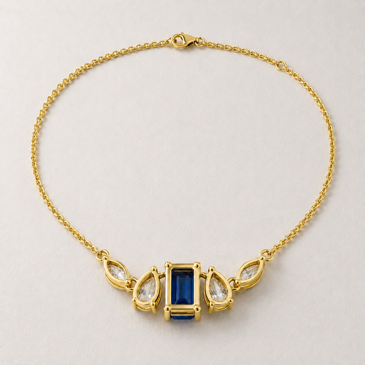 The Azurienne 4.80 CT Diamond Necklace | Gold