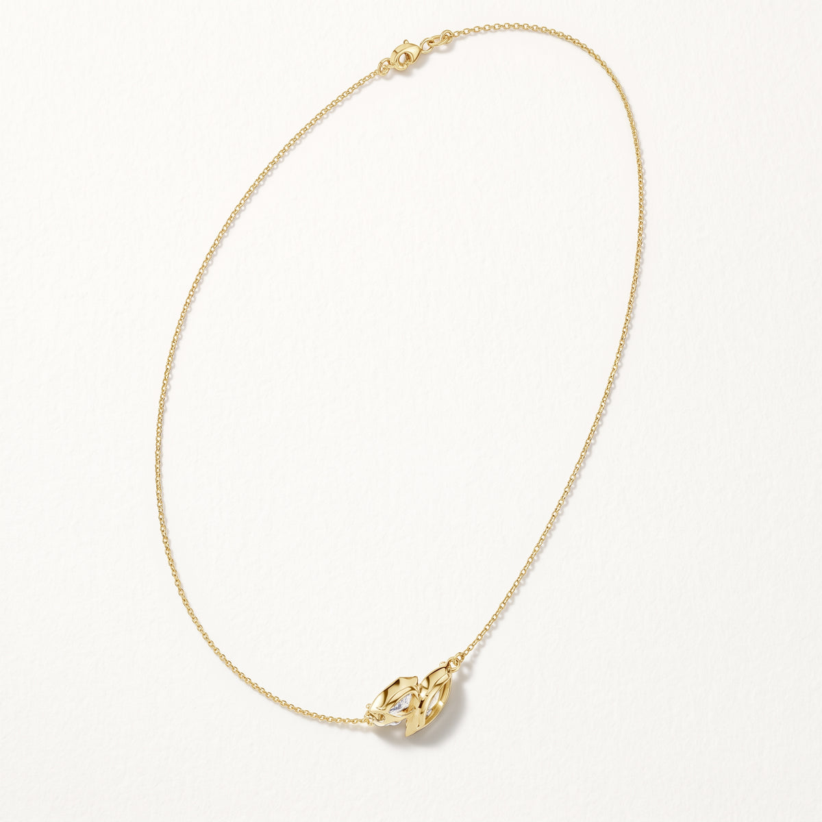 The Sylvara 3.00 CT Two-Stone Diamond Necklace