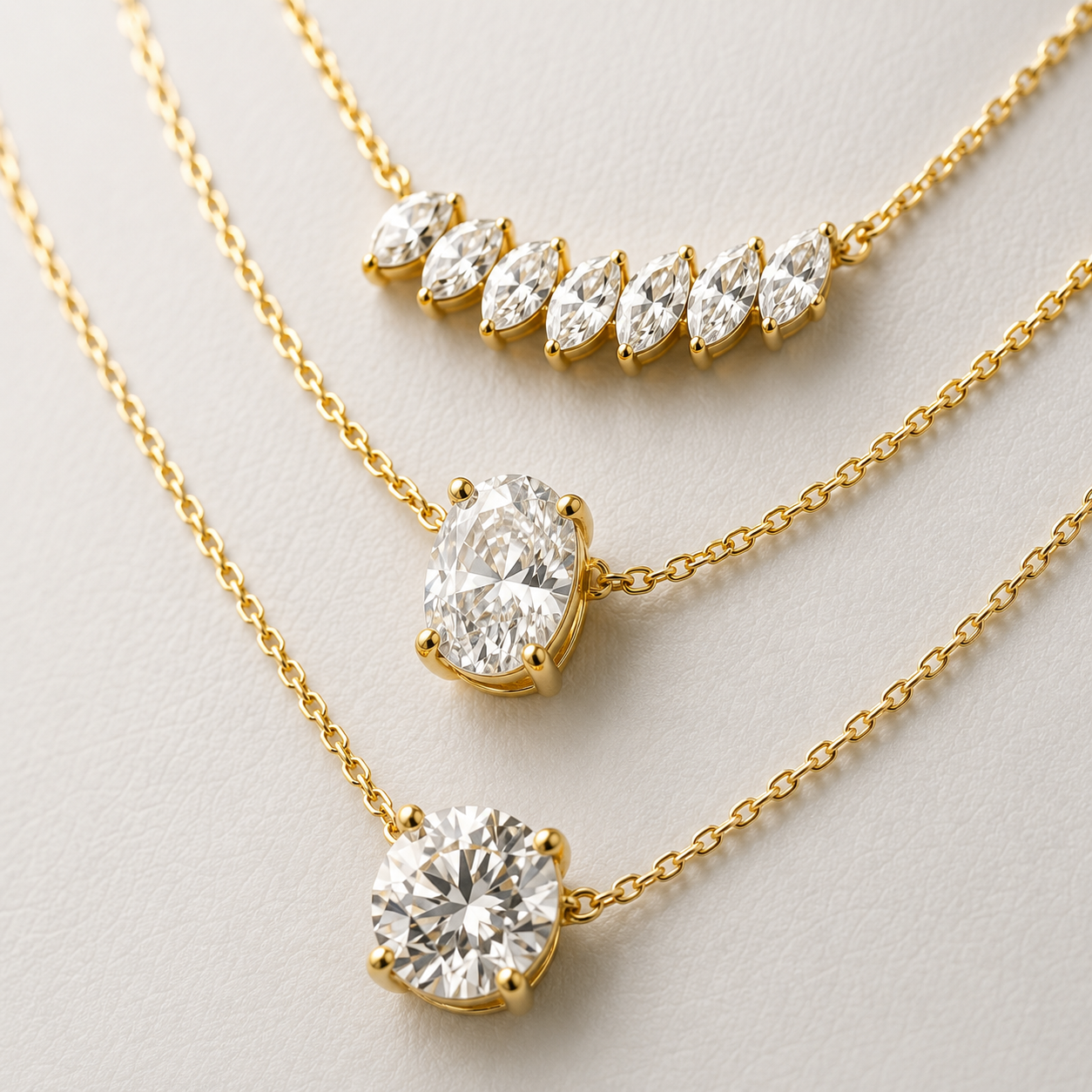 The Orliena 7.00 CT Diamond Necklace | Gold