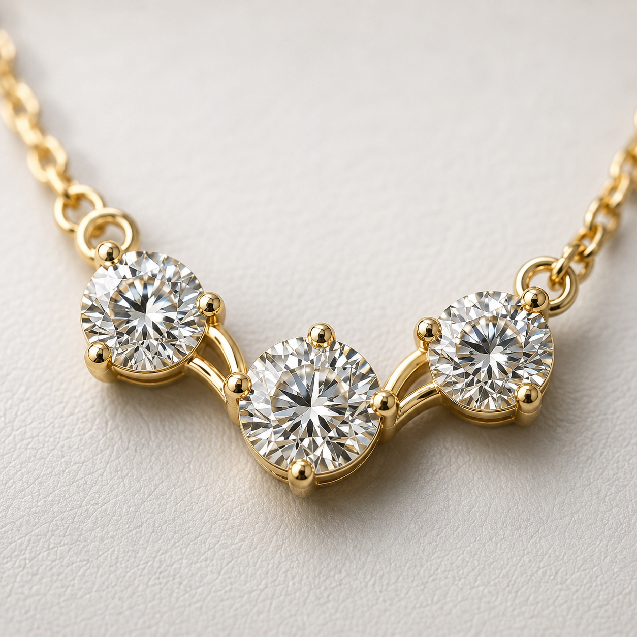 The Élaris 4.50 CT Diamond Necklace | Gold