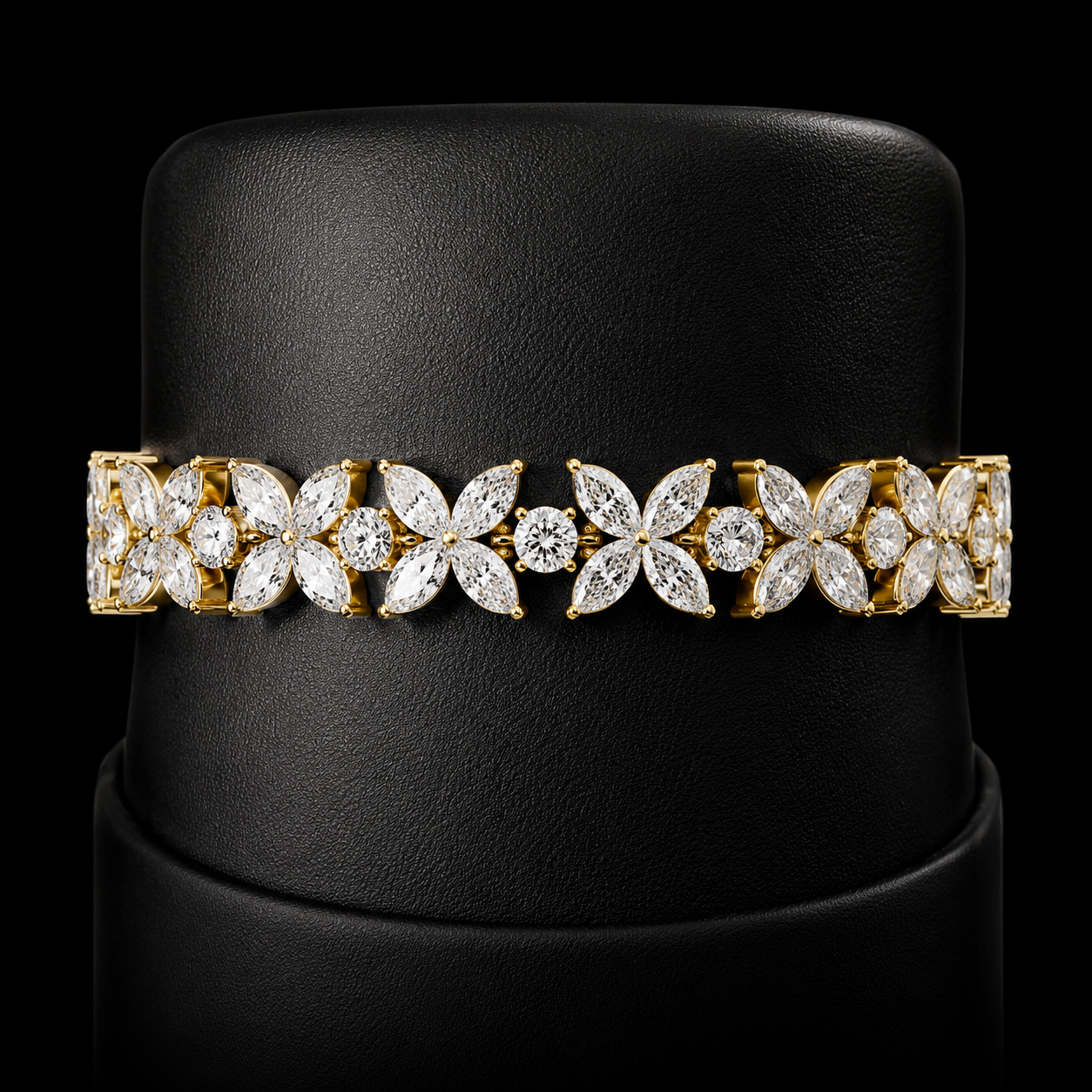 The Marivelle 14.05 CT Diamond Bracelet | Gold