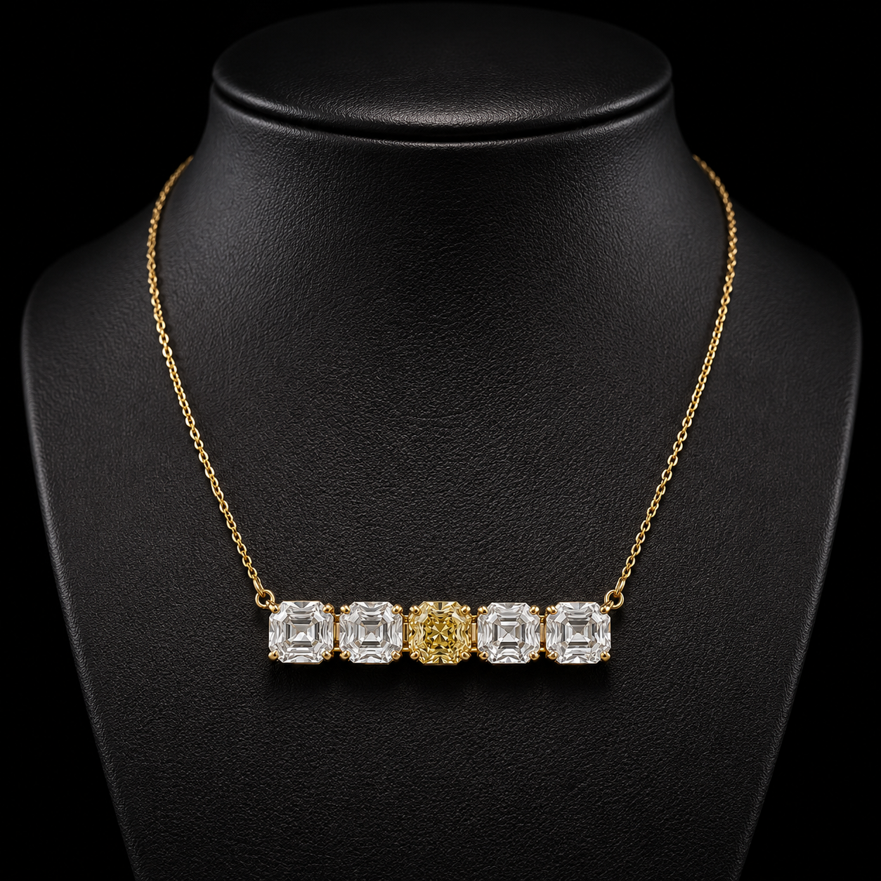 The Solenne 7.5 CT Diamond Necklace | Gold