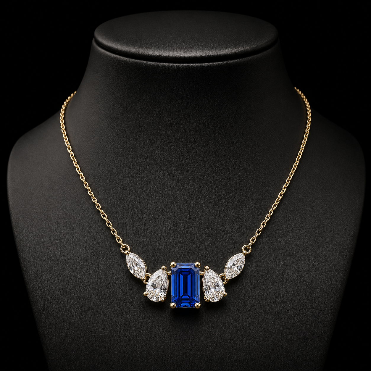 The Azurienne 4.80 CT Diamond Necklace | Gold