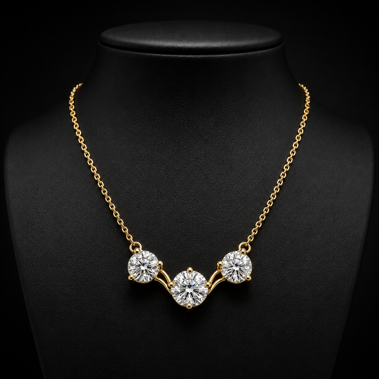 The Élaris 4.50 CT Diamond Necklace | Gold