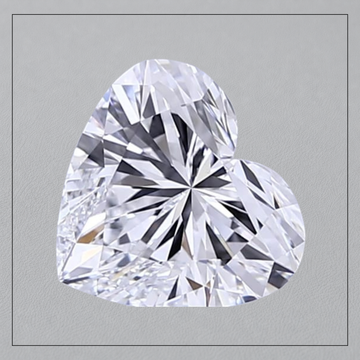 2.5 CT VS2 D Heart Lab Grown Diamond