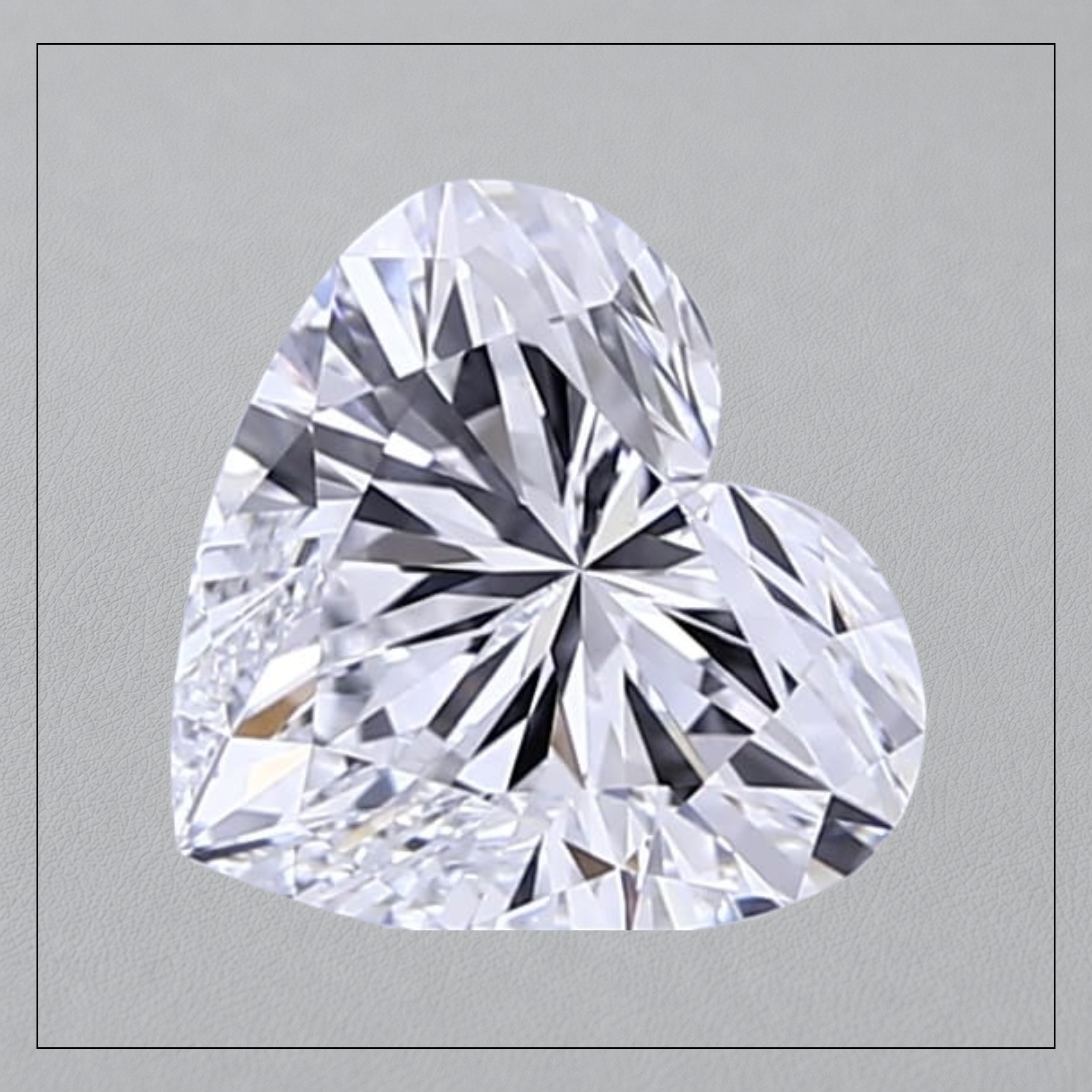 2.5 CT VS2 D Heart Lab Grown Diamond