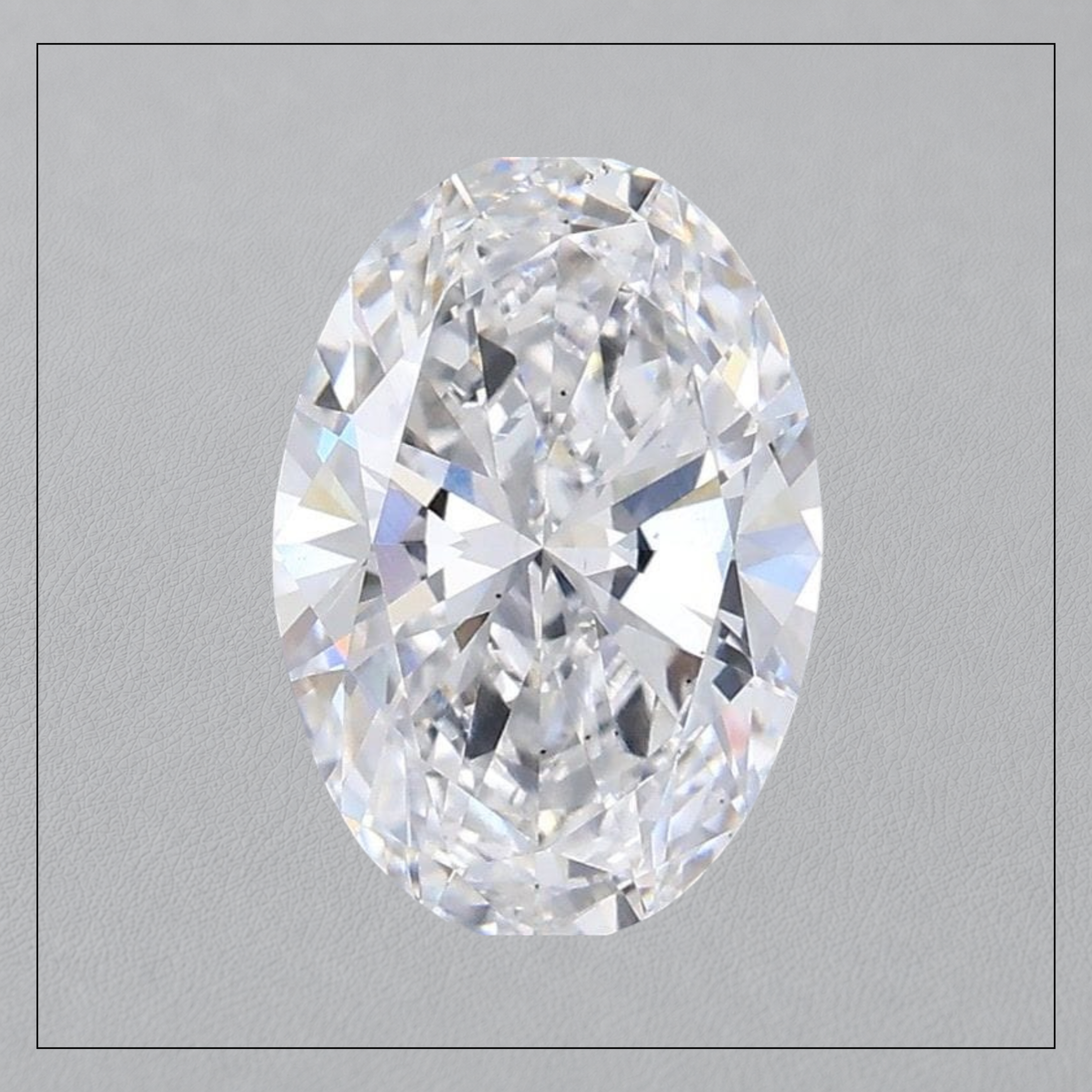 5.00 CT VVS1 D Oval Lab Grown Diamond