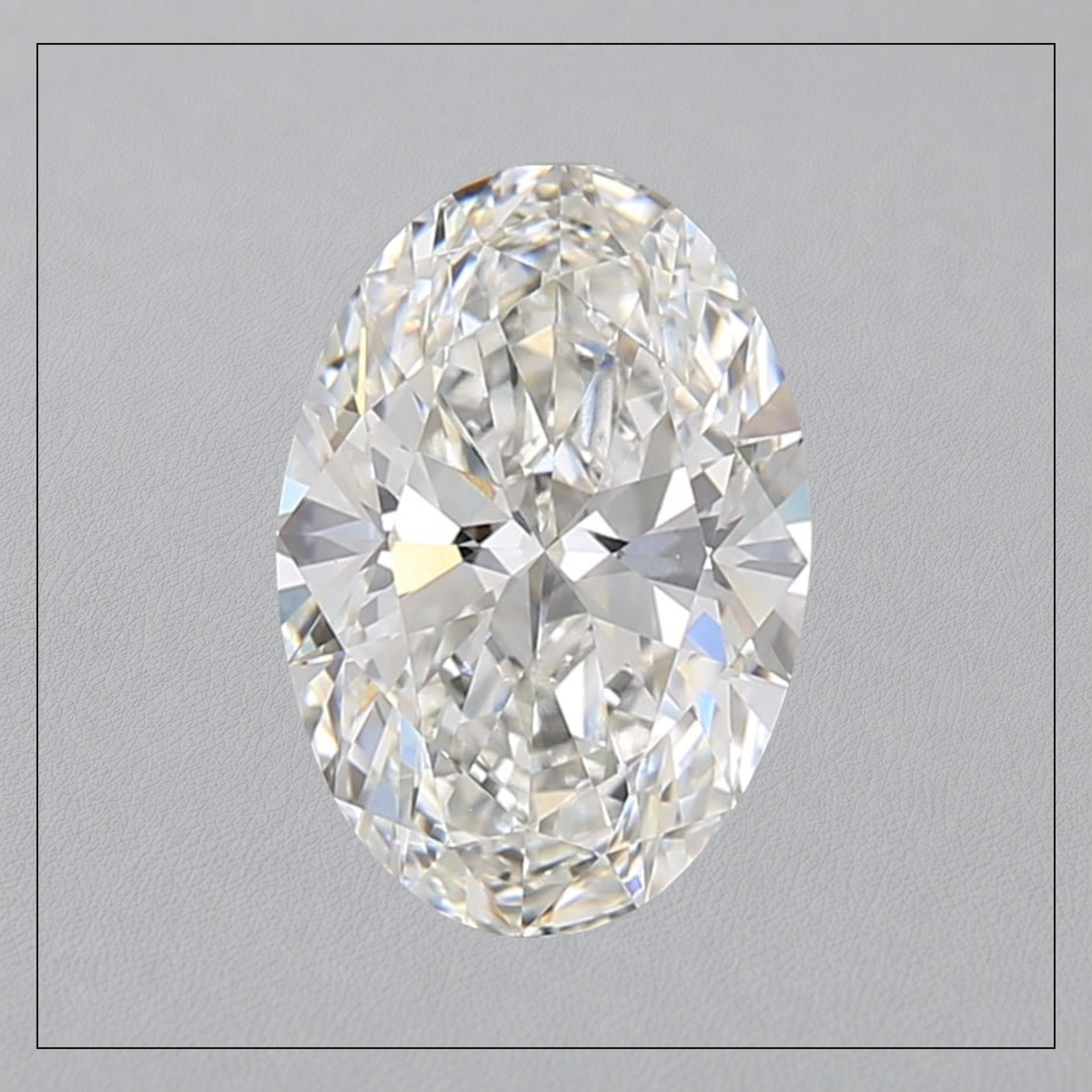 2.5 CT VS2 F Oval Lab Grown Diamond