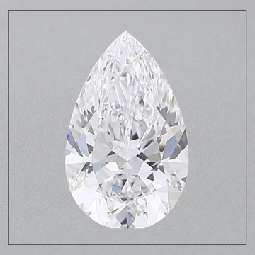 3.00 CT VVS1 D Pear Lab Grown Diamond