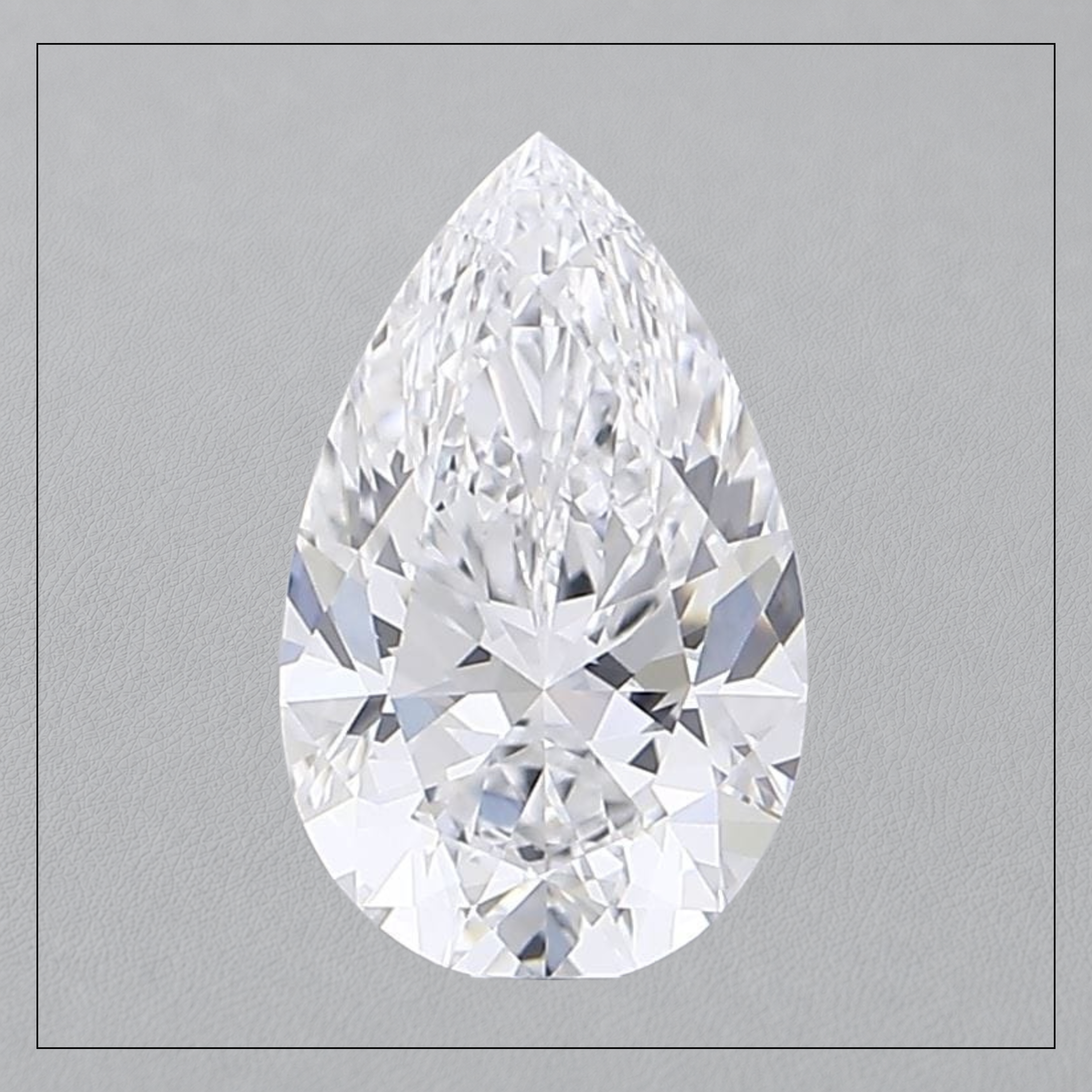 2.00 CT VVS2 D Pear Lab Grown Diamond