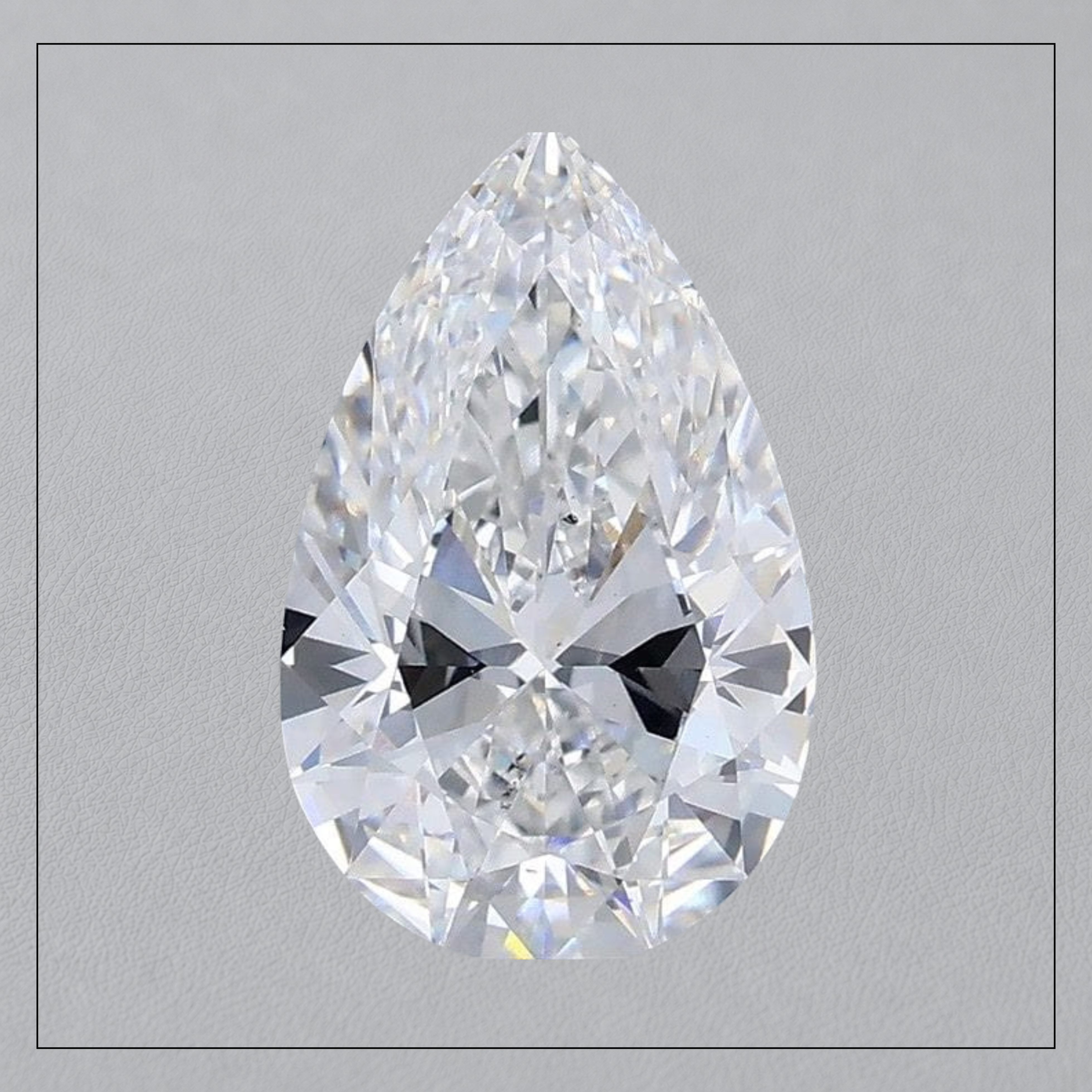5.00 CT VS2 E Pear Lab Grown Diamond