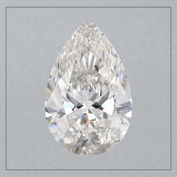 2.00 CT VVS2 G Pear Lab Grown Diamond