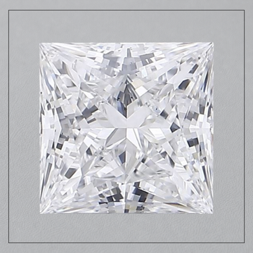 2.5 CT VS2 D Princess Lab Grown Diamond