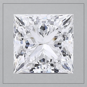 2.5 CT VVS2 D Princess Lab Grown Diamond