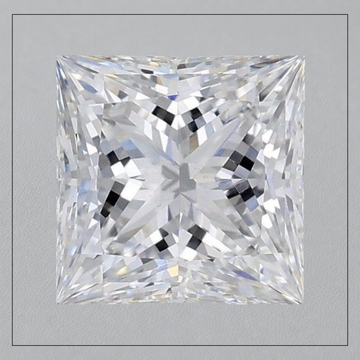 5.00 CT VS2 E Princess Lab Grown Diamond