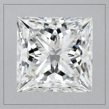 2.5 CT VVS2 E Princess Lab Grown Diamond