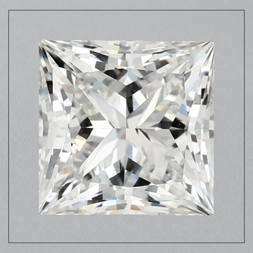 2.5 CT VS2 F Princess Lab Grown Diamond