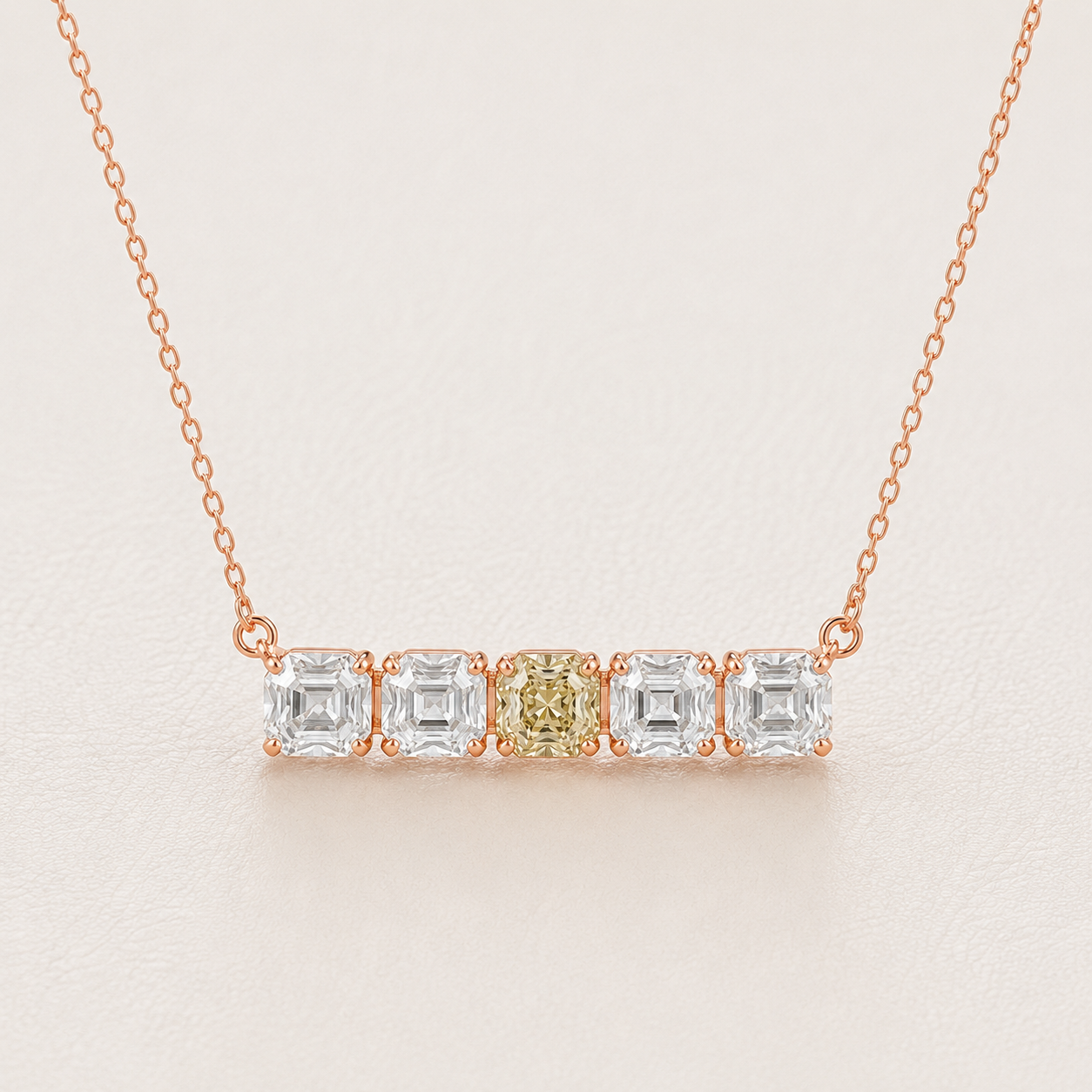 The Solenne 7.5 CT Diamond Necklace | Rose Gold