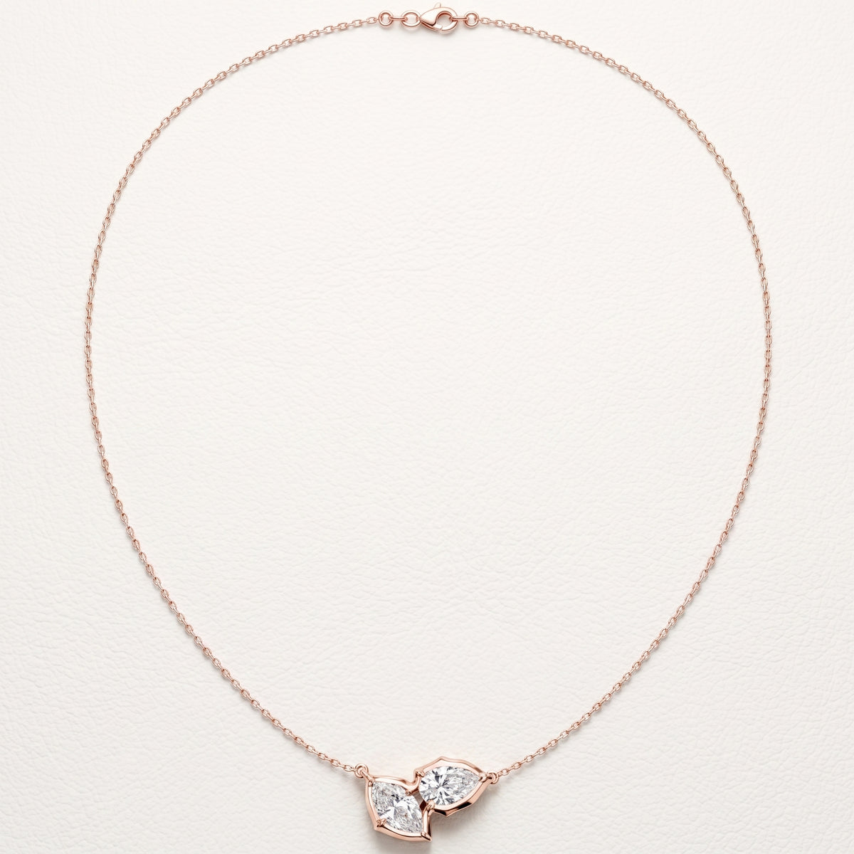 The Sylvara 3.00 CT Two-Stone Diamond Necklace
