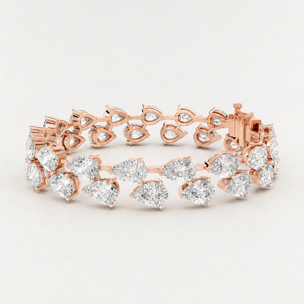 The Avelisse 26.52 CT Diamond Bracelet | Rose Gold