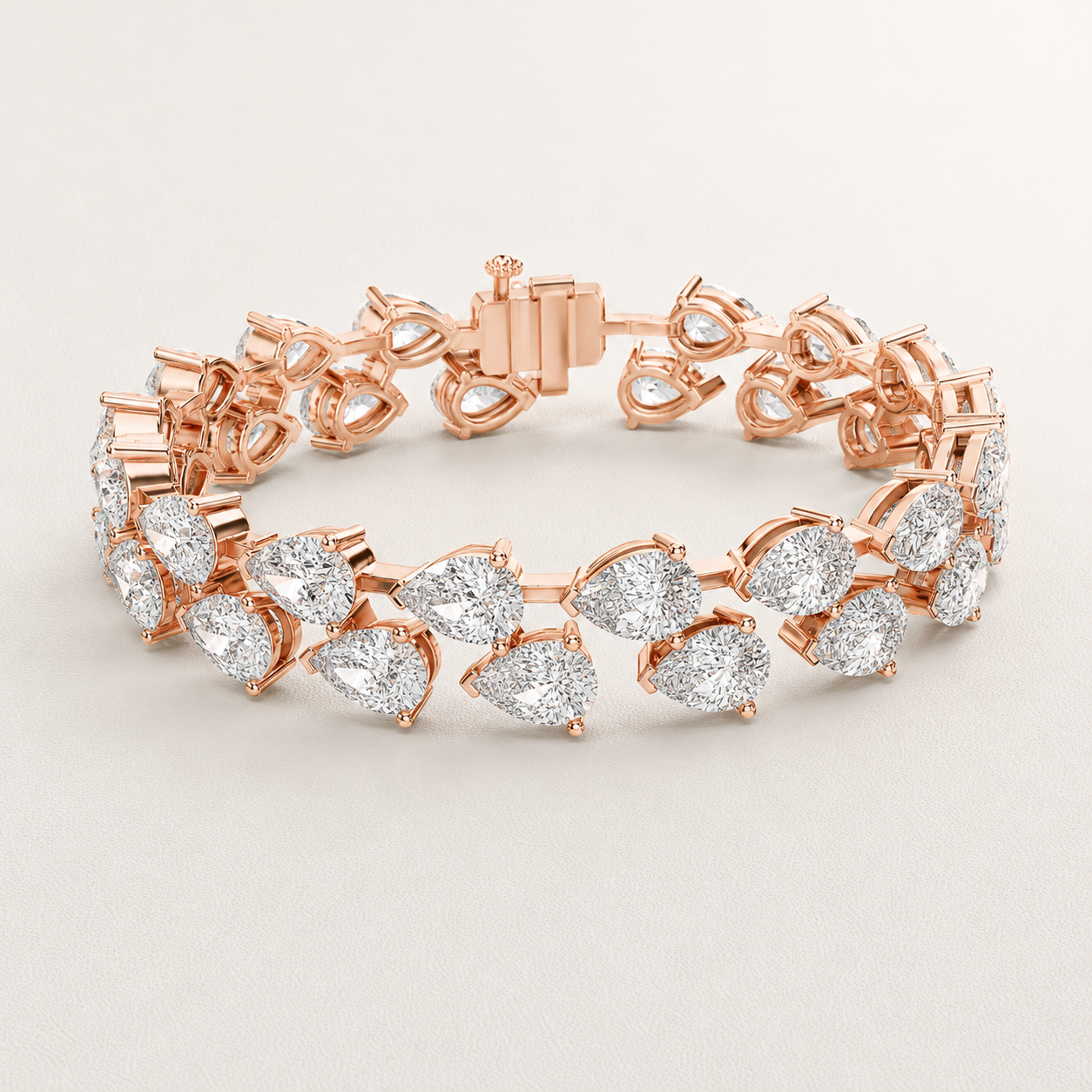 The Avelisse 26.52 CT Diamond Bracelet | Rose Gold