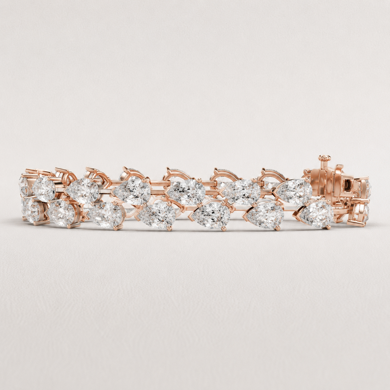 The Avelisse 26.52 CT Diamond Bracelet | Rose Gold