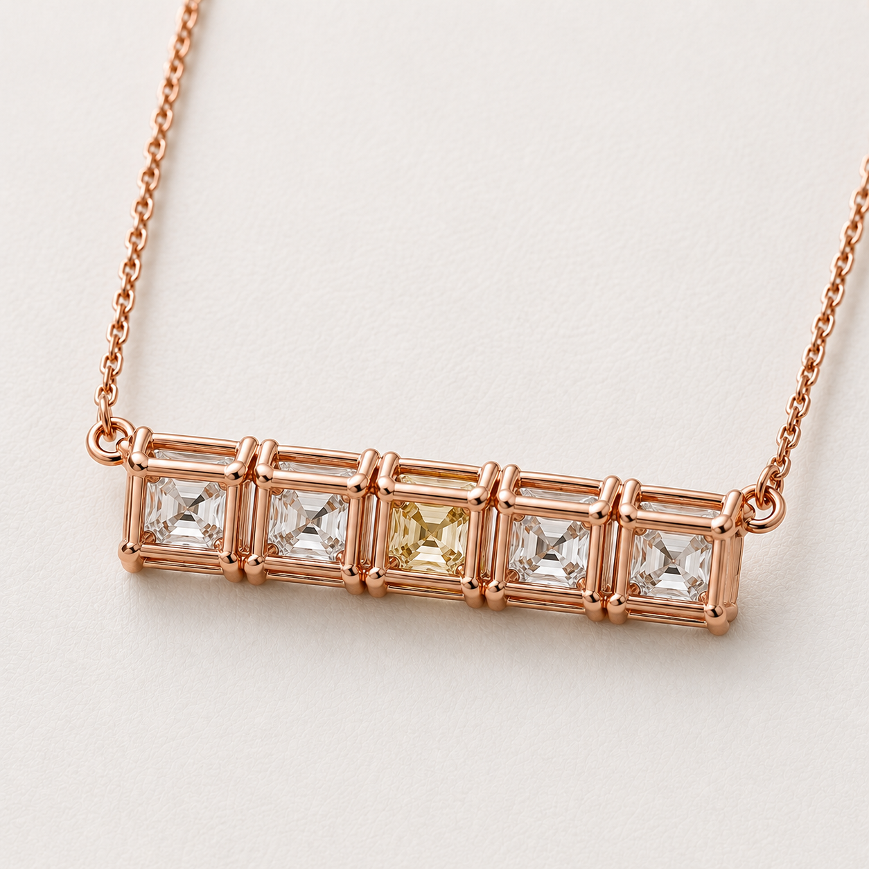 The Solenne 7.5 CT Diamond Necklace | Rose Gold