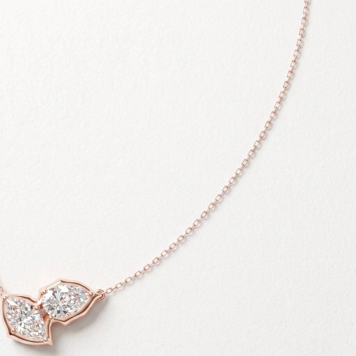 The Sylvara 3.00 CT Two-Stone Diamond Necklace