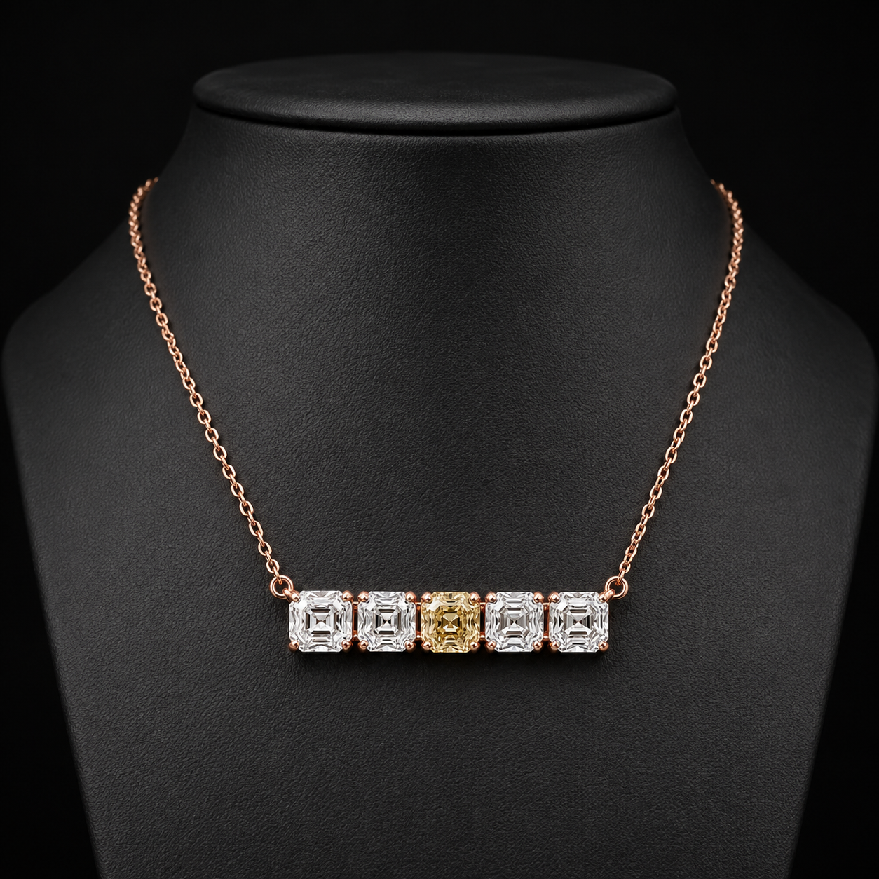 The Solenne 7.5 CT Diamond Necklace | Rose Gold