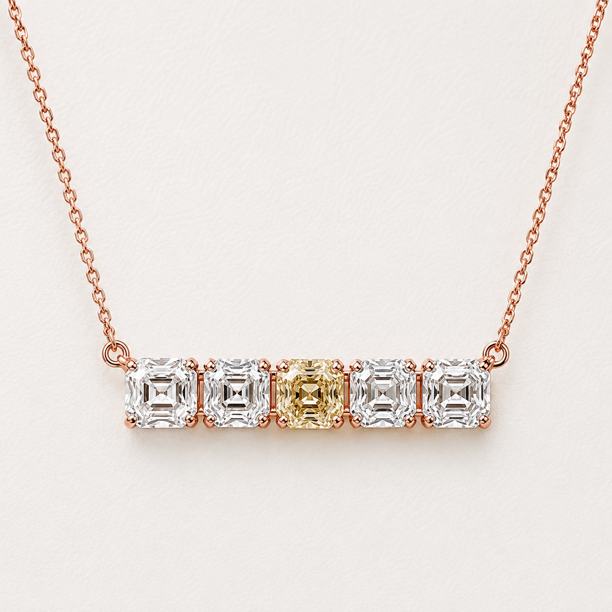 The Solenne 7.5 CT Diamond Necklace | Rose Gold