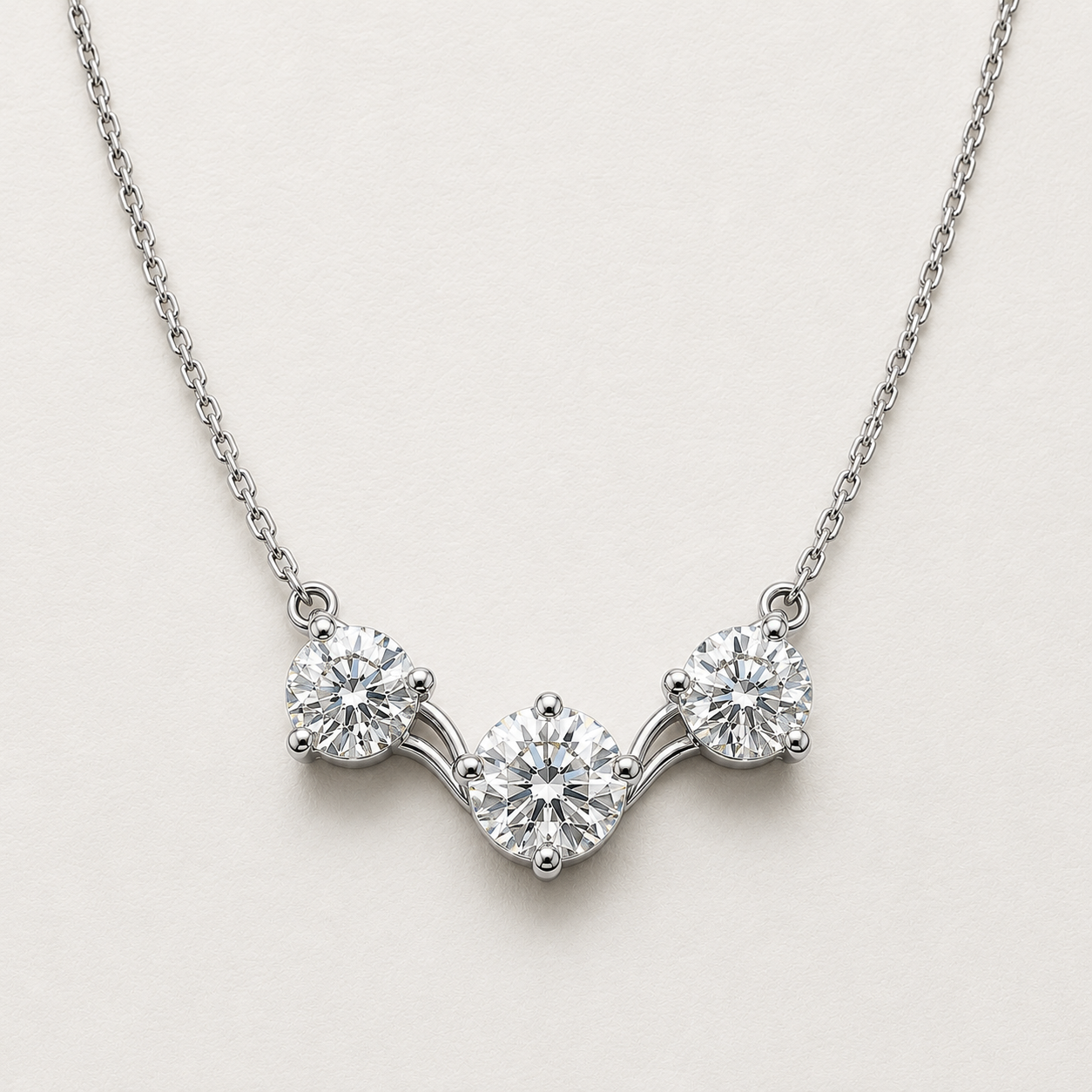 The Élaris 4.50 CT Diamond Necklace | White Gold, Platinum