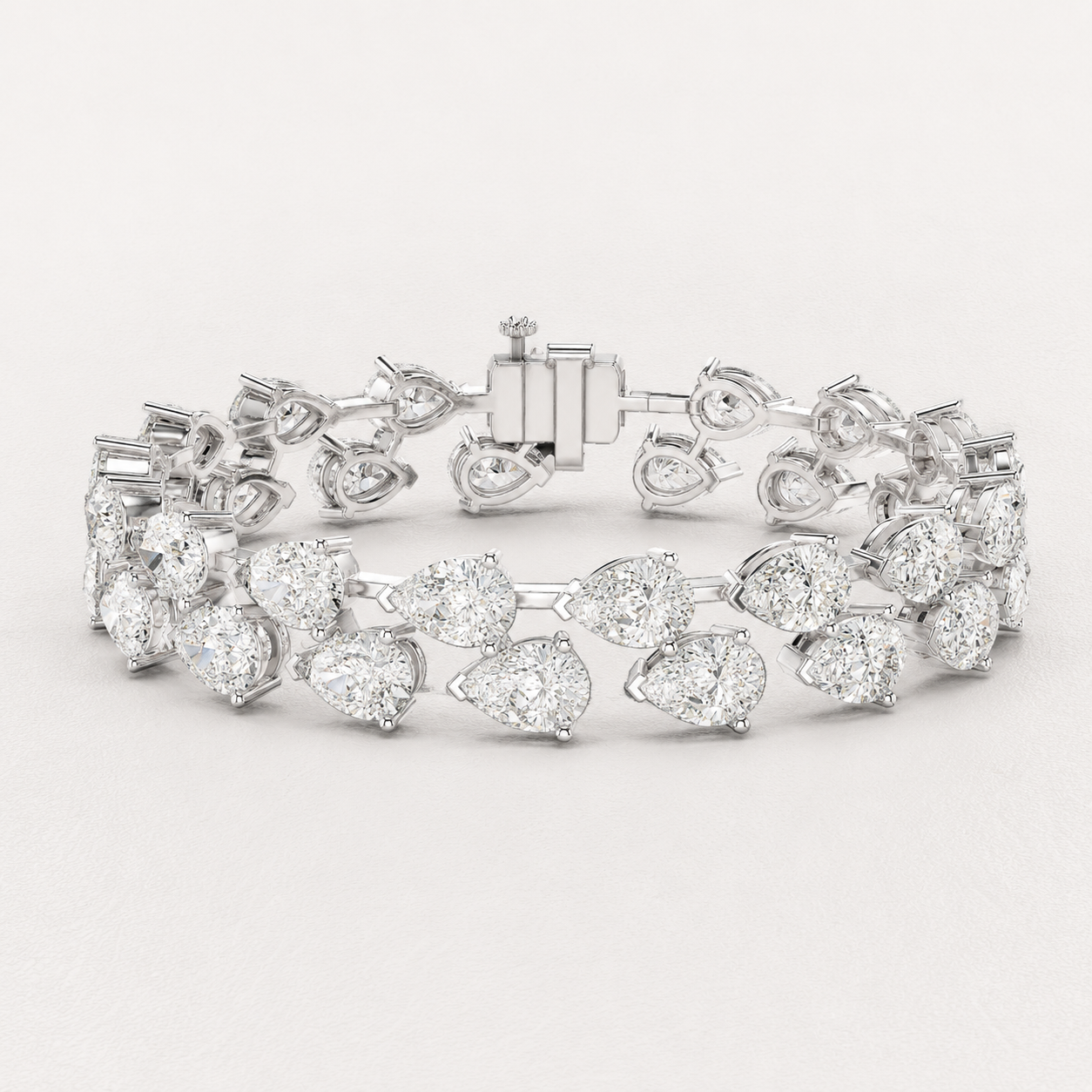 The Avelisse 26.52 CT Diamond Bracelet | White Gold, Platinum