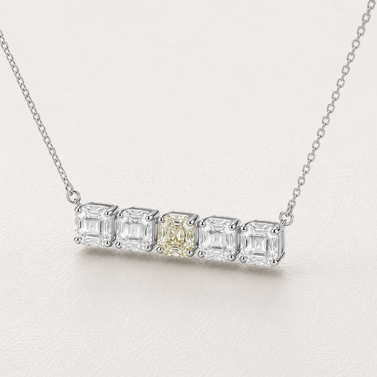 The Solenne 7.5 CT Diamond Necklace | White Gold, Platinum