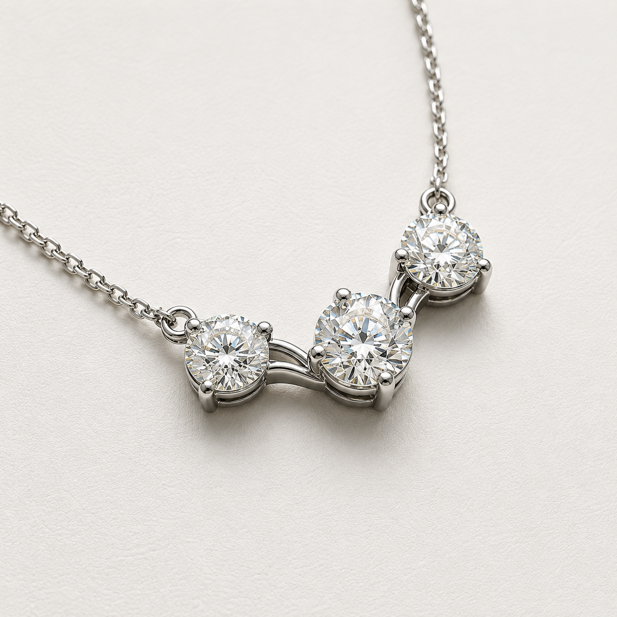 The Élaris 4.50 CT Diamond Necklace | White Gold, Platinum
